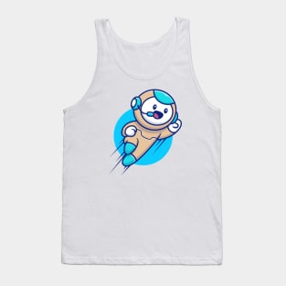 Cute Robot Flying Tank Top